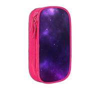 JRBWTDBW Trousse à crayons magique Galaxy Sky violette pour étudiants, filles, garçons, grande capacité pour adultes, trousse à crayons multifonction simple et durable, rose, Taille unique, Bagage à