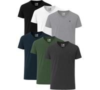 JRC Just Royal Clothing Lot de 6 t-shirts décontractés à col en V et manches courtes pour homme, Chaud-5, M