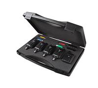 JRC Radar CR 4+1 Bite Alarm Kit Complet d'alarmes de pêche Qui Vous Donne Tout ce Dont Vous Avez Besoin, alarmes de pêche parfaites pour la pêche à la Carpe, Unisexe, Noir