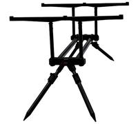 JRC X-Lite DR Pod One Size, Support de Canne à pêche, Gestion de la Canne à pêche, Pêche à la Ligne, Carpe, Unisexe, Noir