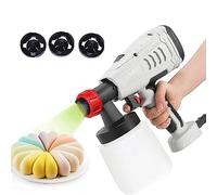 Jrcfnss Aérographe pour gâteaux, Pistolet pulvérisateur à Chocolat Haute Puissance 800 W avec 3 Buses, Machine de sablage à gâteau Portable pour la Cuisson, Le Maquillage