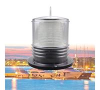 Jrcfnss Balise de sécurité Solaire pour Bateau, feu de Navigation à 360° pour Bateaux, Feux de Secours à LED 2 nm Ip65 étanche contrôle de la lumière Marine Bow Stern Yacht Blanc/Rouge/Vert