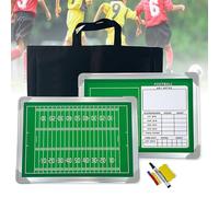 Jrcfnss Board de Tactique magnétique de Football, Tableau d'entraîneurs de Football Double Face avec Sac de Rangement, Facile à écrire et à Effacer, Parfait pour la Planification de la stratégie