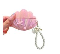 JRCYVTA Coque à paillettes pour Huawei Freeclip - Design unique en coquillage 3D - Casque Bluetooth sans fil - Coque de protection en silicone pour femmes et filles - Rose