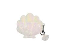 JRCYVTA Coque de protection en silicone pour écouteurs compatibles avec Huawei FreeClip/FreeClip 2, motif coquillage 3D, casque Bluetooth sans fil (blanc, freeclip)