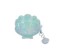 JRCYVTA Coque de protection en silicone pour écouteurs compatibles avec Huawei FreeClip/FreeClip 2, motif coquillage 3D, casque Bluetooth sans fil (vert, freeclip)