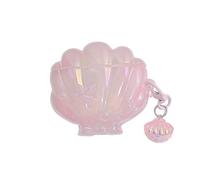 JRCYVTA Coque de protection en silicone pour écouteurs compatibles avec Huawei FreeClip/FreeClip 2, motif coquillage 3D, casque Bluetooth sans fil (rose, freeclip)