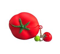 JRCYVTA Coque de protection en silicone pour Huawei Freeclip 2, design intéressant de fruits de dessin animé mignon sans fil Bluetooth casque de protection pour garçons filles (tomate)