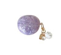 JRCYVTA Coque pour Huawei Freeclip 2 (2025), coque mignonne pour filles, design de texture de coquille, housse de protection en TPU kawaii (violet)