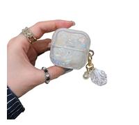 JRCYVTA Coque pour Huawei FreeClip 2, coque de protection à motif coquillage perle avec pendentif perle, TPU résistant aux chocs pour écouteurs FreeClip 2 étui de chargement