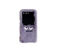 JRCYVTA Coque pour Samsung Galaxy Z Flip 7 - Joli motif de petit monstre poilu - Coque pliable antichoc pour filles et garçons (sans chaîne)