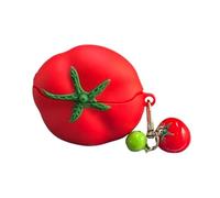 JRCYVTA Jolie coque compatible avec Airpods Pro 3, en silicone souple motif tomate dessin animé 3D, coque de protection antichoc pour Apple Airpods Pro 3ème génération
