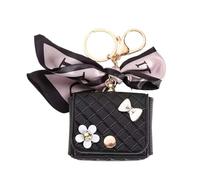 JRCYVTA Mini sac pour AirPods 4e, 3e, 2e et 1ère génération, compatible avec Airpods Pro (2019), Airpods Pro 2 (2022) pour femme, housse en cuir mignonne et amusante (noir)