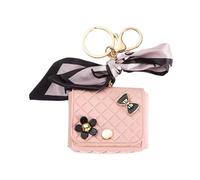 JRCYVTA Mini sac pour AirPods 4e, 3e, 2e et 1ère génération, compatible avec Airpods Pro (2019), Airpods Pro 2 (2022) pour femme, housse en cuir mignonne et amusante (rose)