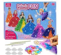 JRD&BS WINL Poke-in Kit d'art DIY pour enfants - Bouquet de fleurs artistiques - Activité créative pour enfants - Cadeau pour filles et garçons à partir de 3 ans - Décoration amusante en tissu