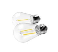 JrEam Ampoules Vintage E27 LED S14, 3-5V 24V 110V 220V, incassables, étanches, Blanc Chaud 2700K(3-5V)