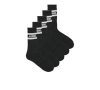 Jrebrebel Logo Lot de 5 paires de chaussettes de tennis, Noir, taille unique