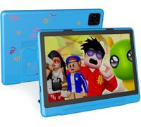 JREN Étui de protection pratique uniquement pour tablette 10,1" FHD 1080P 8 Go 128 Go, étui de protection fin en polycarbonate rigide, bleu