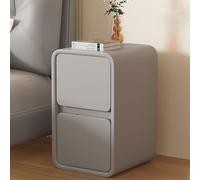 JRHTD Table de Chevet Nuit avec 2 tiroirs, 20 * 40 * 47cm Solide sans effondrement, Guide à Billes Silencieux(Light Gray)