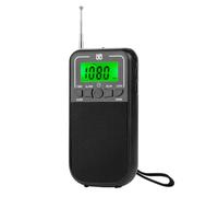 Jrifedptry Radio transistor portable AM FM SW 1 pièce avec lampe de poche LED en plastique d'urgence pour camping en plein air