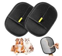 JRILUO 2 Gants Épilation pour Poils d'animaux, Gant Double Face pour Chats Et Chiens avec Texture Brosse, Antistatique, Lavable Et Réutilisable, Élimine Poils sur Vêtements, Canapés, Voitures