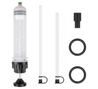 JRJRN 200cc Huile Aspiration Seringue, Pompe Extraction Liquide de Frein, Seringue D'aspiration D'huile avec Tube + Joint, Seringue de Remplacement de Liquide Automobile pour Moteur Voiture