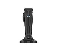 JRL Clipper Kit complet de barbier professionnel avec tondeuse, tondeuse, sèche-cheveux, spray lame, huile lame, cape de coiffure et accessoires | Kit de coiffure sans fil et puissant (3000C noir)