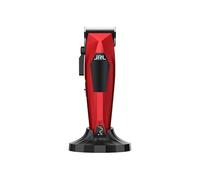 JRL Clipper Kit complet de barbier professionnel avec tondeuse, tondeuse, sèche-cheveux, spray lame, huile lame, cape de coiffure et accessoires | Kit de coiffure sans fil et puissant (3000C rouge)