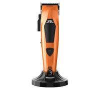 JRL Diamante Clipper 2025CH Tondeuse à cheveux professionnelle, sans fil, lame décolorée, zéro gap, moteur sans balais (diamant C-orange)