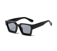 JRLLFD Lunettes de soleil rétro pour femmes, style punk, vintage, UV400 (noir)