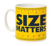 JRose Collections Tasse géante Size Matters - Tasse à café et à thé en céramique extra large - Grande tasse pour The Ultimate Caffeine Fix JR5095