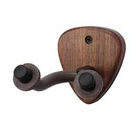 Jrpzcv 1 PCS Accroche-Murale pour Guitare avec Base en Bois de Hêtre, Support pour Instruments de Musique avec Emplacement pour Médiators, B