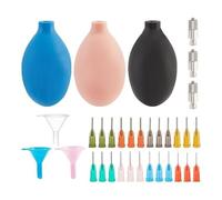 Jrpzcv 3 Ensembles D'Outils en Céramique Fournitures de Poterie Ensemble D'Outils en Argile pour Glaçage de Poterie avec Applicateur de Pointe de Précision Glissière de Bouteille Facile à Util