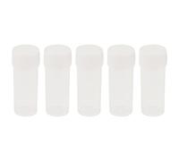 Jrpzcv 50X Bouteille D'éChantillon en Plastique 5 Ml Tube à Essai Laboratoire Flacon de Stockage Conteneur + Couvercle