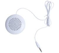 Jrpzcv Nouveau Mini Haut-Parleur d'oreiller de 3.5mm Portable pour MP3 MP4 CD Telephone Blanc