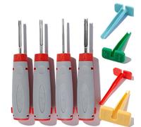 JRready ACTCRH7A06 Deutsch Ensemble d'outils de démontage de broches 8 pièces avec extracteurs de poignée isolée et outils de retrait de bornes en plastique, pour connecteurs DT DTM DTP DTHD