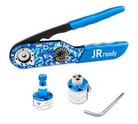 JRready ST2179 NEW-ASF1 Kit d'outils de sertissage avec réglage universel UF2-5 et positionneur de tête de tourelle PH102 pour harnais de fils 12-26 AWG