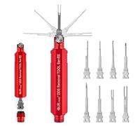 JRready ST5354 Kit d'outils de démontage de bornes pour Micro minuteur Tyco Amp MCP MQS MCON Molex Bosch etc. Outil de réparation de Broches de connecteur Automobile, Comprend 8 Embouts de Rechange