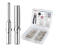 JRready ST6364-050 Kit de Contact Allemand Taille 16 Allemand Solide Pin Male Female Wire Gauge 16-20AWG Allemand Terminal Mâle 0460-202-16141/ Femelle 0462-201-16141