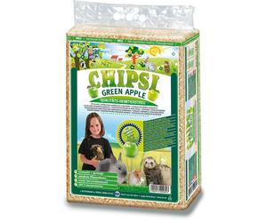 JRS Chipsi Green Apple - 1 kg - litière naturelle à base de sciure de bois - parfum pomme