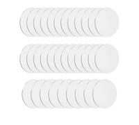 JRSHIRLEYLTD 33 Pièces Disques Acryliques Ronds, Panneaux Acryliques Transparents avec Trou, Clair Disques circulaires vierges pour bricolage, cadre photo, peinture