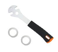 JRSHIRLEYLTD Clé à pédale de vélo de 15 mm avec poignée extra longue, outil de réparation de vélo pour enlever et remplacer les pédales de vélo, avec 2 plaques de pied