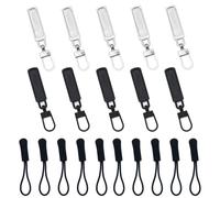 JRSHIRLEYLTD Lot de 10 fermetures éclair de rechange en métal noir argenté pour sacs