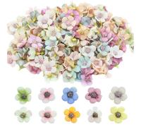 JRSHIRLEYLTD Lot de 132 fleurs artificielles colorées pour décoration de mariage, décoration de gâteau, bricolage, scrapbooking