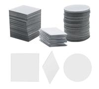 JRSHIRLEYLTD Lot de 150 mini miroirs décoratifs pour bricolage, décoration, art, mur (3 formes)