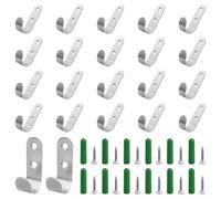 JRSHIRLEYLTD Lot de 22 Crochets de Fixation pour Bâches et Filets - Tendeurs à 2 Trous