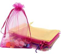 JRSHIRLEYLTD Lot de 22 petits sachets en organza avec cordon de serrage pour mariage, anniversaire, Noël (multicolore)