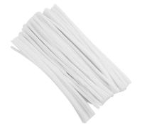 JRSHIRLEYLTD Lot de 220 cure-pipes - Blanc - 300 x 6 mm - Fil chenille - Pour bricolage créatif - Arbre de Noël - Fleurs - Décoration d'animaux