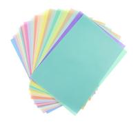 JRSHIRLEYLTD Lot De 25 Feuilles De Papier Transparent Multicolore A4, Papier Parchemin Pour Bricolage, Lanterne En Papier Transparent Coloré