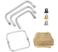 JRSHIRLEYLTD Lot de 3 fermetures pour cadre de sac - 16 cm, 20 cm, 25 cm - Pour sac à main, sac à main, accessoires de sac à main, accessoires de sac à main, avec 3 serrures en métal